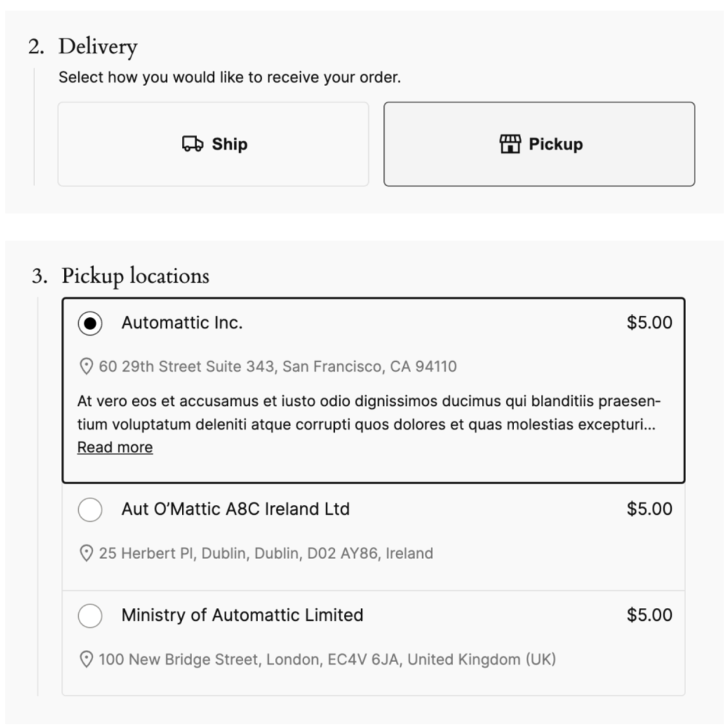 WooCommerce 9.0 Checkout Location Information