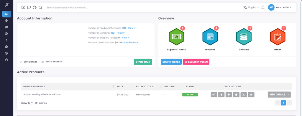 FastComet Web Hosting Jargon Client Area