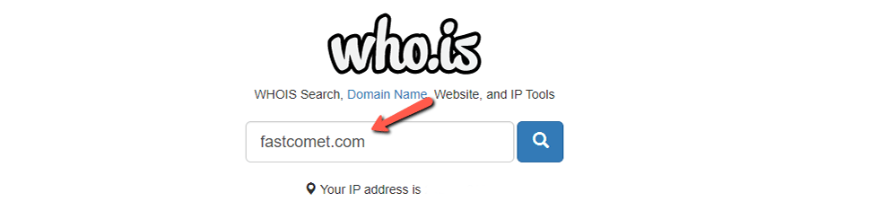 Online Whois Lookup of IP address and Domains