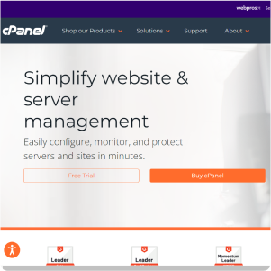 Image of a hosting service