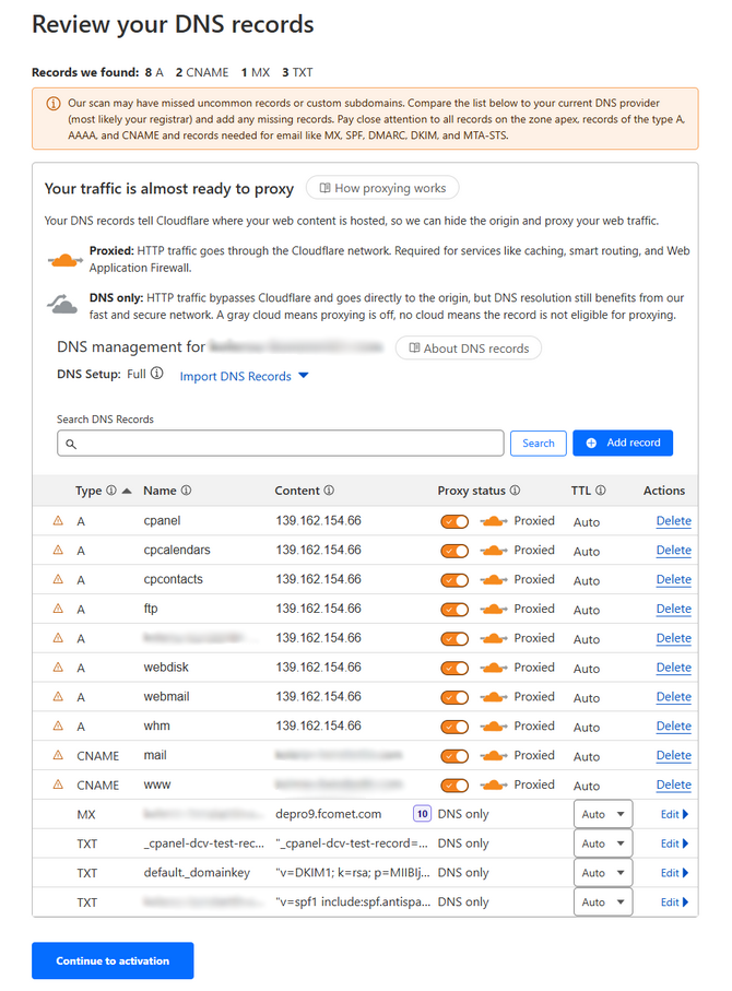 Choosing a Plan for your CloudFlare account