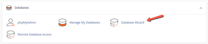 mysql database wizard